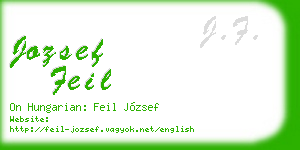 jozsef feil business card